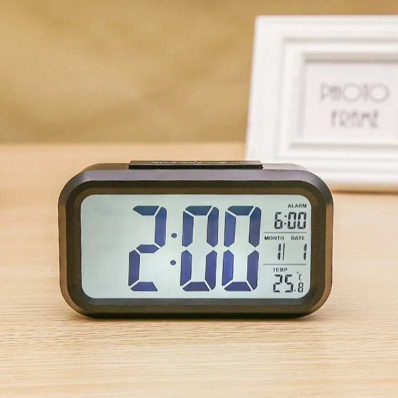 Digital Led Clock Household Bedside Battery Powered Multi-function Alarm