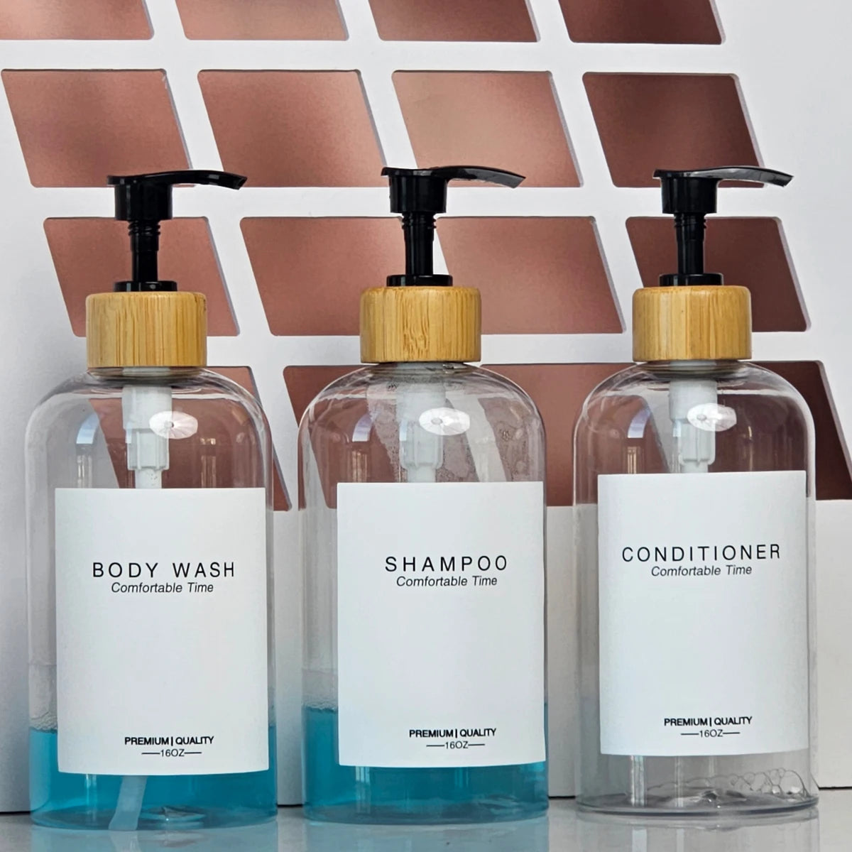 Boston Shower Soap Dispenser Bathroom Liquid Shampoo Soap Bottle Refillable Kitchen Hands and Dish Soap Bottle for Home Decor