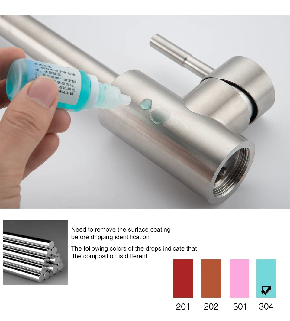 ULA 1/4"Kitchen Faucets Direct Drinking Tap Stainless Steel Water Purifier Faucet Single Cold Water Sink Faucet Filter Faucet