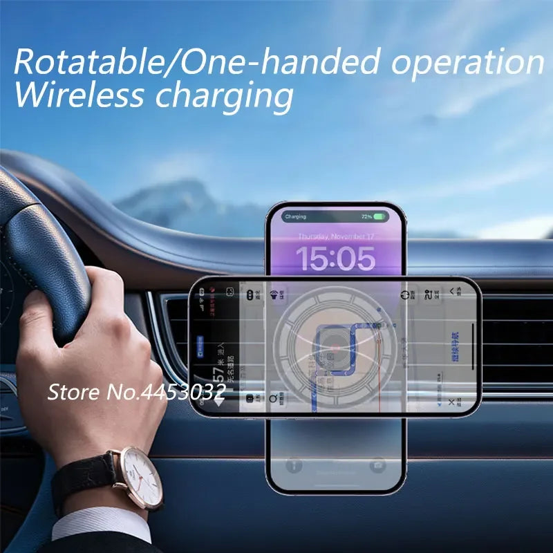 For Audi Q3 F3 2019-2023 15W Car Wireless Charger Phone Holder Rotatable Magnetic Bracket Fast Charging Accessories