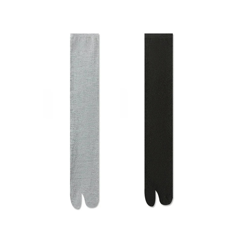 2/4Pairs Man Socks Comfortable Soft Fashion Tabi Toe Socks  Summer Two Finger Socks Kimono Flip Flop Sandal Split Tabi Toe Sock