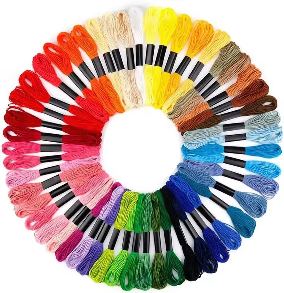 50 Colors Punch Needle Embroidery Kit for Beginners Adults - Complete Sewing Kit with hreads for Crafting And DIY Projects