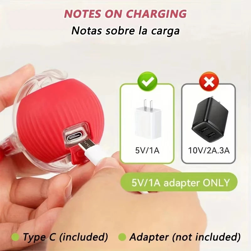 Dog Cat Interactive Ball Toy Automatic Rolling Ball Faux Tail Rechargeable Smart Pet Electric Toy Dog Cat Training Imitate Mouse