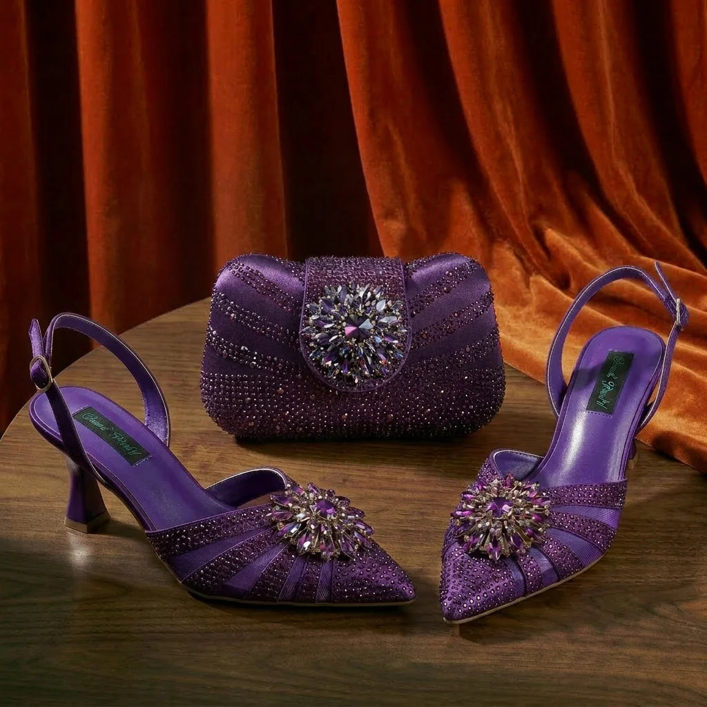 Italian Pumps and Bag To Party INS Style Pointed