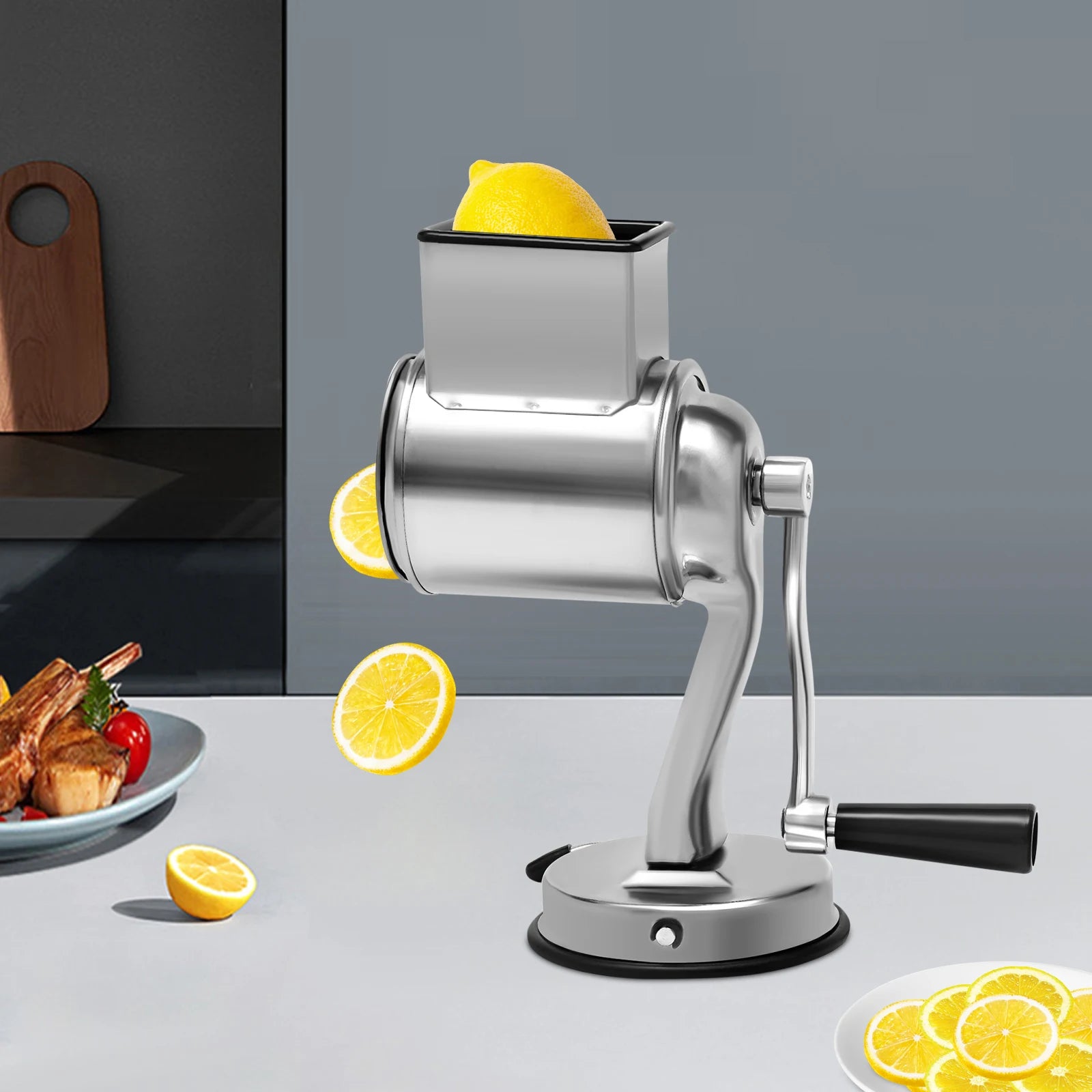 Rotary Cheese Grater Food Mills Grinder Vegetable Chopper Drum Blade Grinding Tool Set Kitchen Accessories
