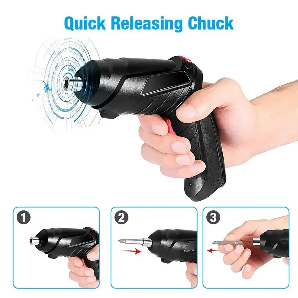 47-Pack 3. Electric Screw Driver Rechargeable Household Lithium