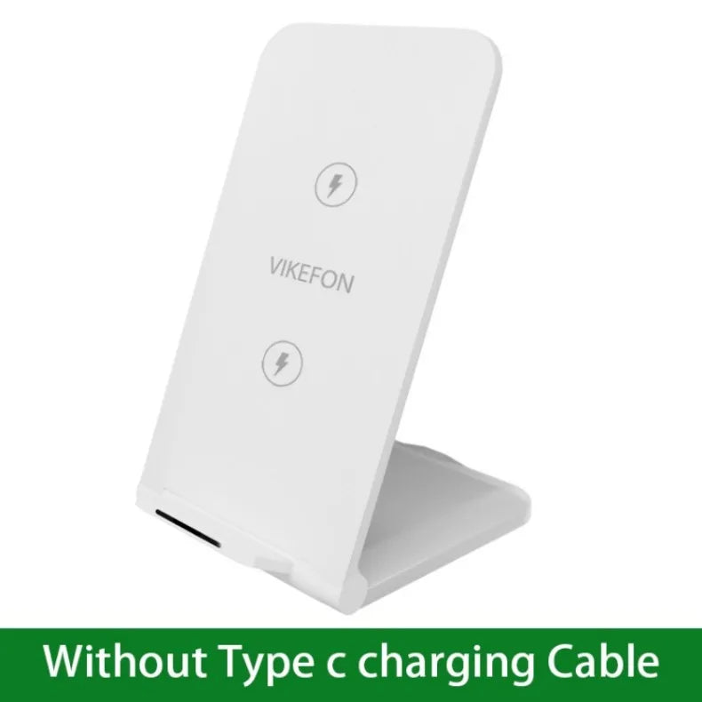 30W Foldable Wireless Charger Stand Pad For iPhone 14 13 12 11 Pro Max X Samsung S21 S20 Fast Charging Dock Station Phone Holder