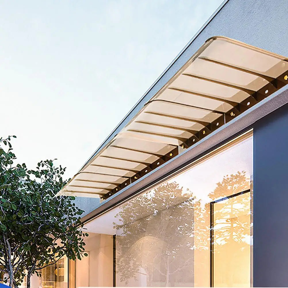 Product Display Window Transparent Canopy Roof Window Awning Cover for Outdoor Balcony Heavy Duty Entry Doorway for Outdoor