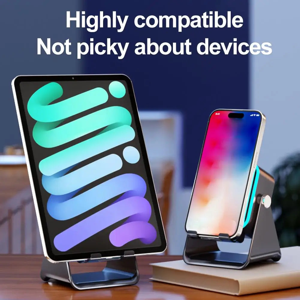 Multifunctional Bluetooth Speaker Magnetic Adjustable Desktop Tablet Bracket Support Portable Wireless Charger Phone Holder