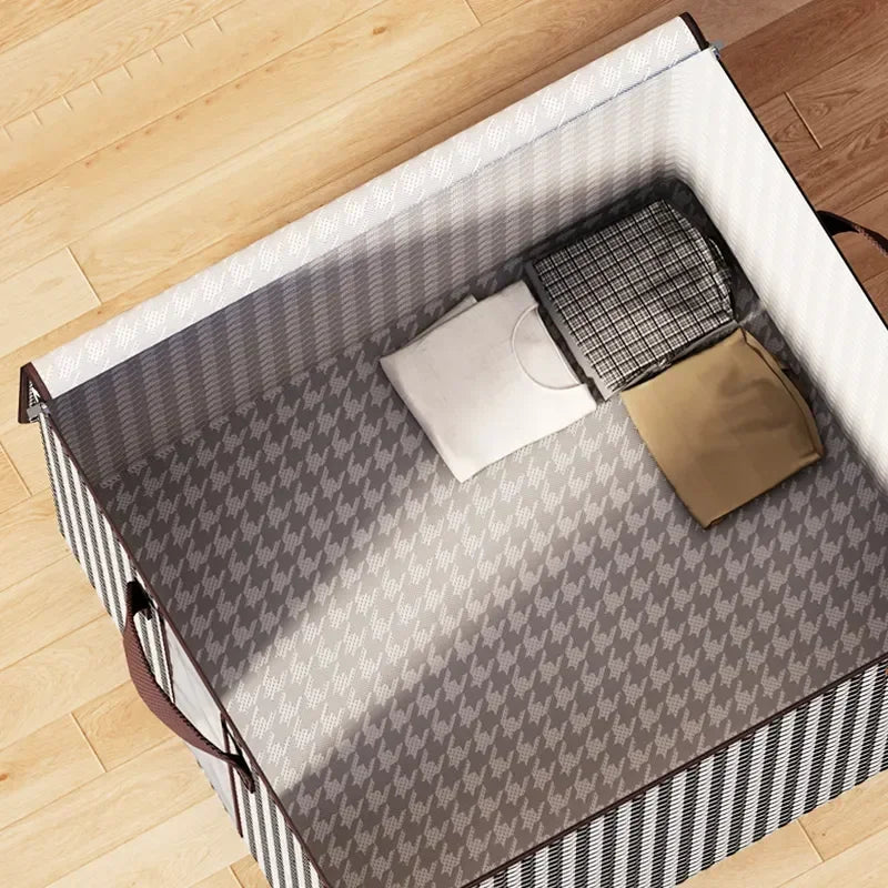 1pc Organizer Clothes Storage Bags Large Capacity Quilt Moving Box Tote Bag Dustproof Clothing Wardrobe Home