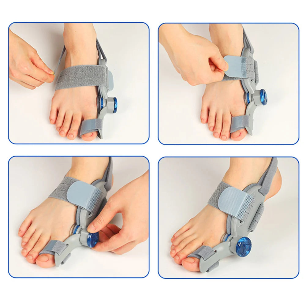 Toe Correction for Left Right Hallux Valgus Corrector Bunion Straightener Adjustable Thumb Big Toe Orthopedic Pedicure Foot Care