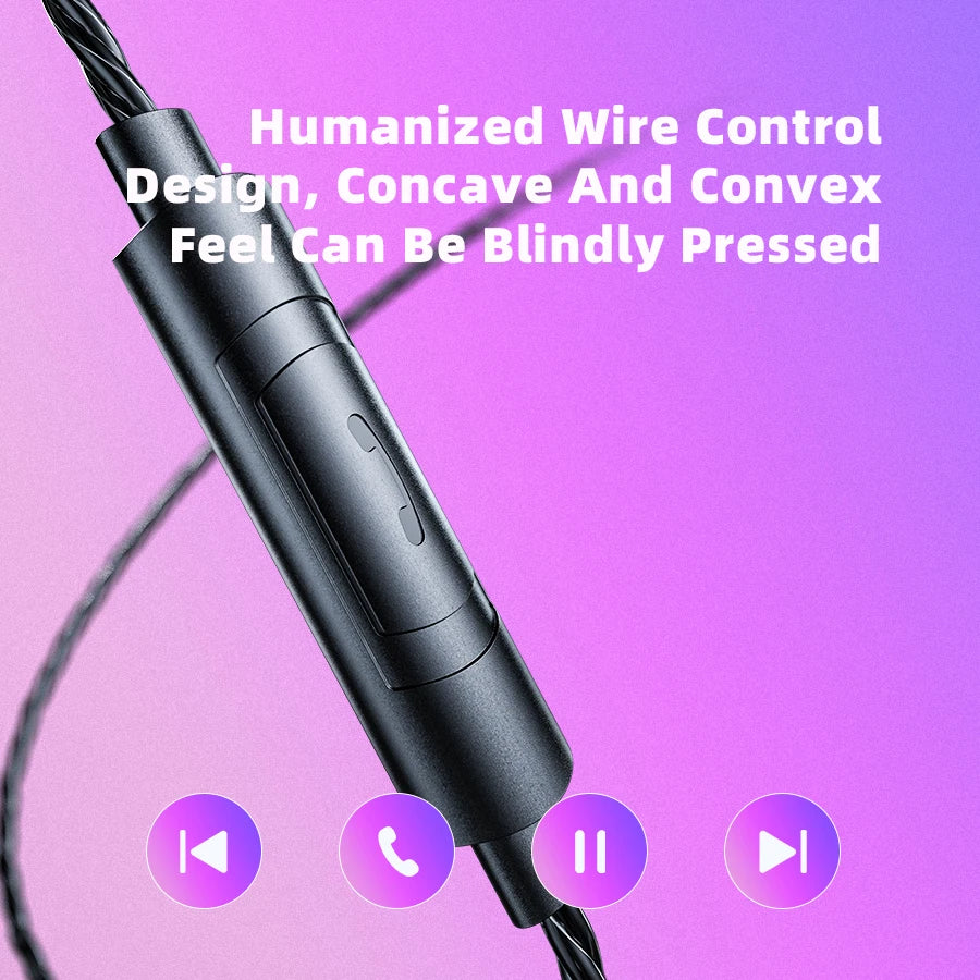 Original QKZ AK6 PRO Wired Earphone HIFI Stereo Headset