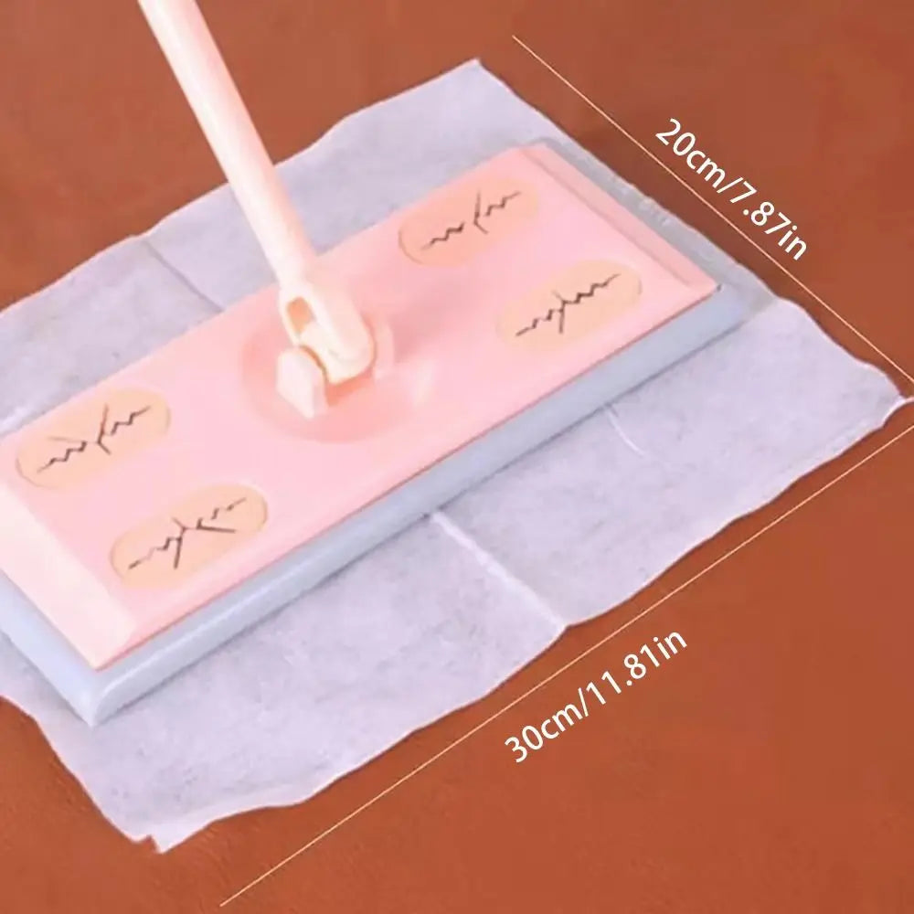 100Pcs 30x20cm Disposable Electrostatic Dust Removal Mop Paper Home Cleaning Wipes Tiles Cleaning Cloth Accessories