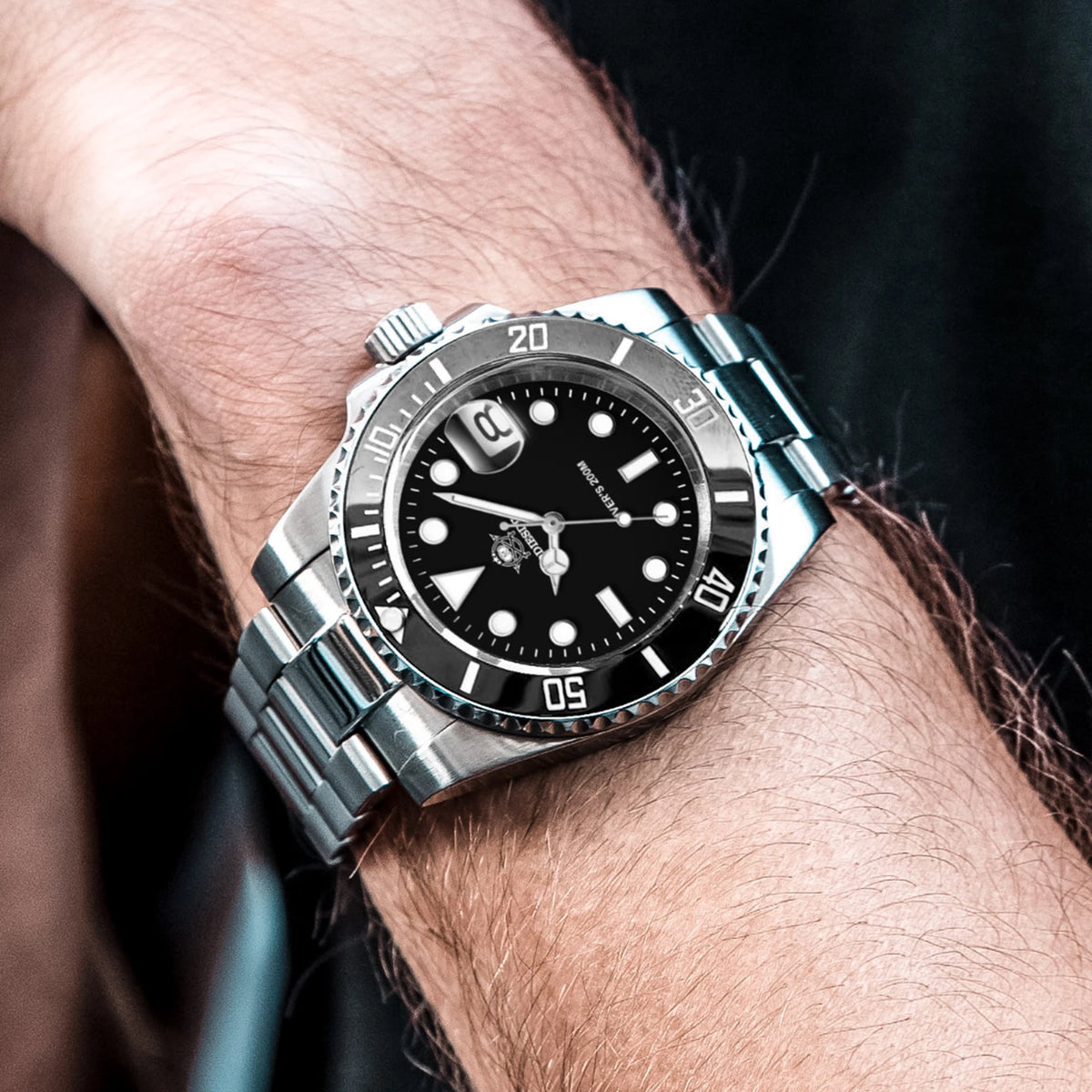 ADDIESDIVE Hot Selling Luxury Men's Diving Watch Steel BGW9