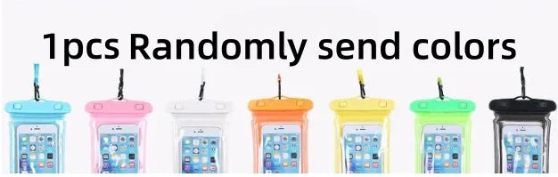 Portable Waterproof Phone Case with Hang Rope Swimming Water