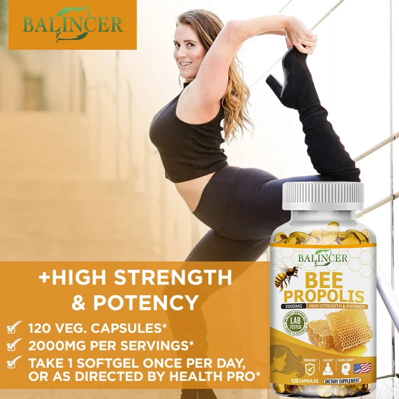 Natural Propolis Extract - Helps with Joint Discomfort, Anti-Aging, Anti-Inflammation, Antioxidant, Immunity, Skin Care