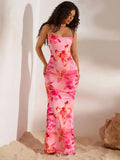 Women's Simple Camisole Tight Long Skirt Skin Friendly Sexy