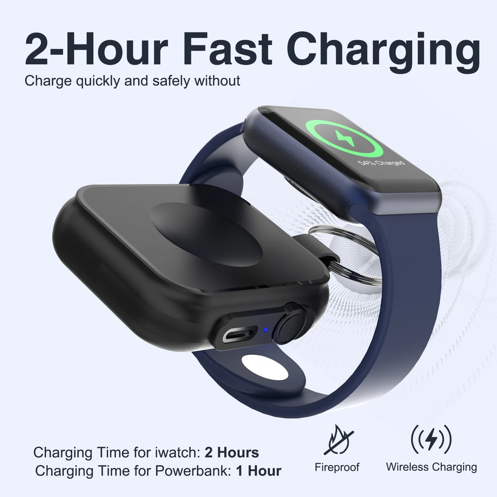 Protable Power Bank For Apple Watch Charging 1200mAh Magnetic Wireless Charger For Iwatch Series Mini Powerbank Spare Battery