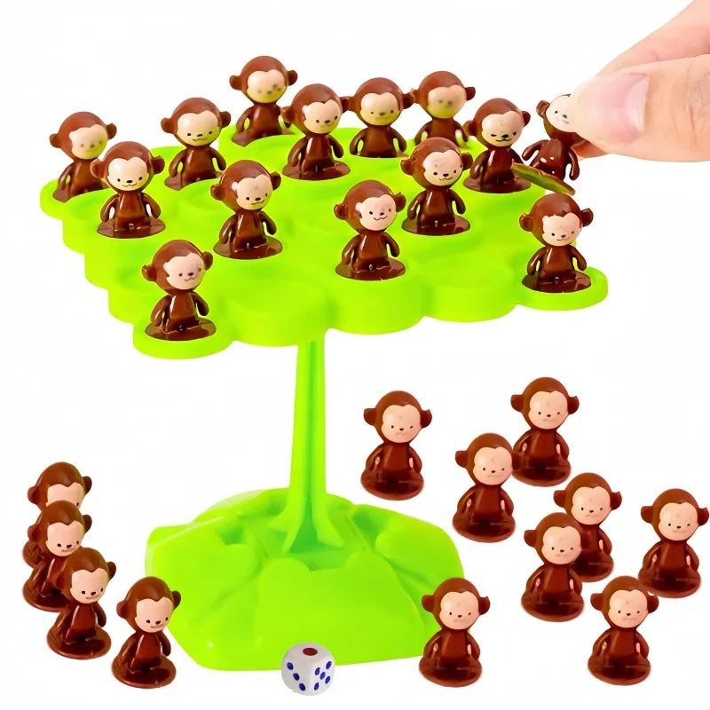 1PC Creative Balancing Tree Toy Digital Monkey Balance Scale Educational Number Board Game Adult Learning Party Toys