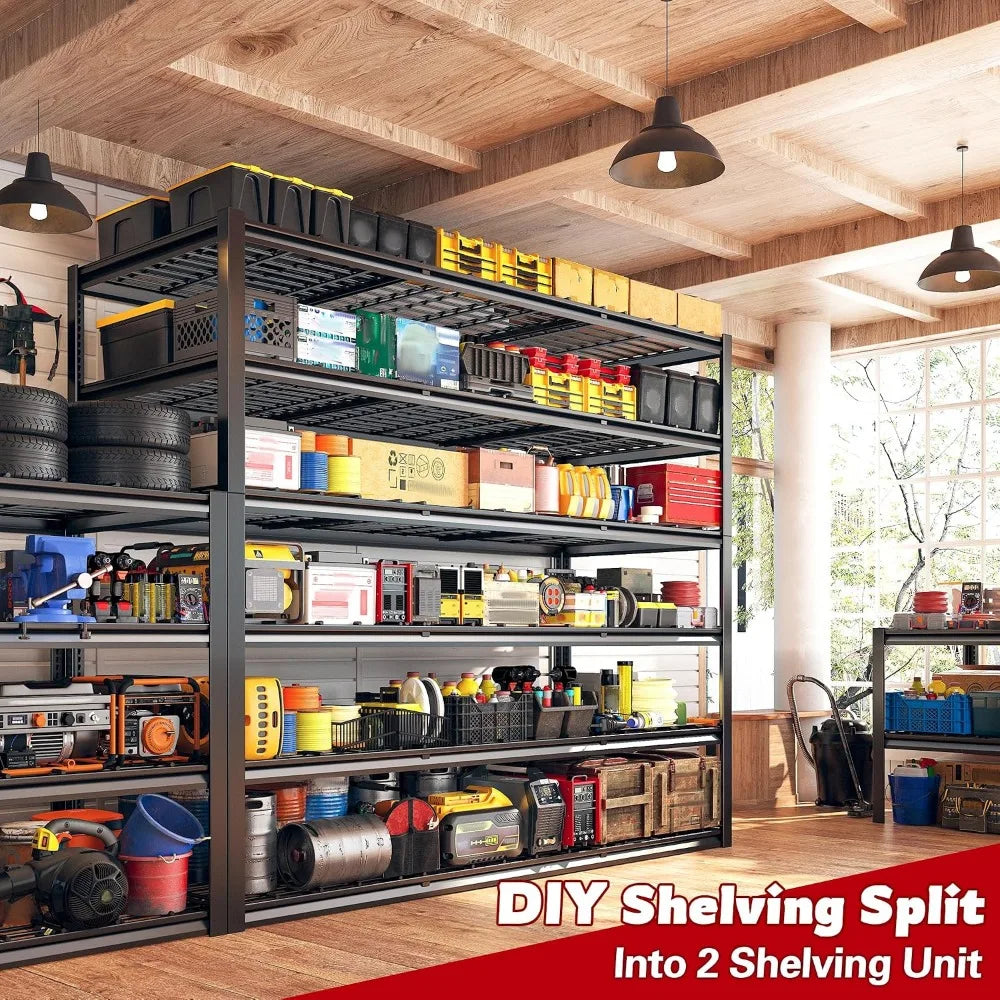 Heavy Duty 6 Tier Metal Garage Shelving Unit 60