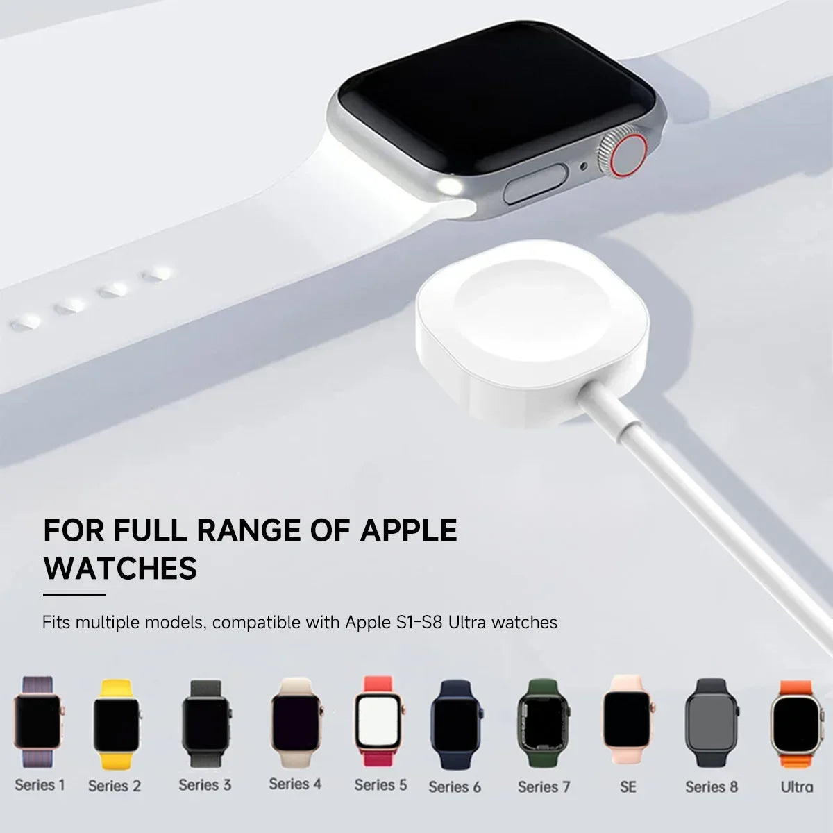 Magnetic Wireless Charger For Apple Watch Series 9 8 7 Ultra 2 SE fast Charging Cable Accessories For iWatch 8 7 6 5 4 3 2 1