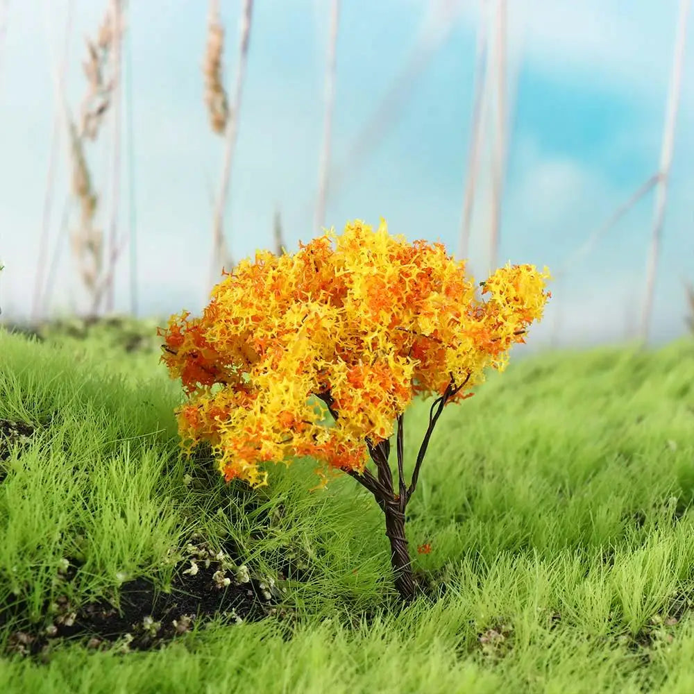 Durable Plastic Sakura Miniatures Rural Style Model Simulation Trees Landscape Vivid Micro Landscape
