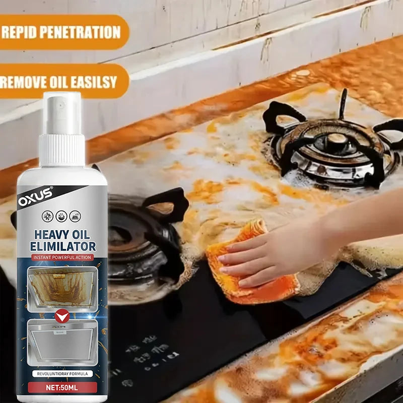 Oil Stain Cleaner Oven Household Grill Grease Detergent Range Hood Cleaning Oil Dirt Removal Anti Rust Kitchen Cleaning Spray