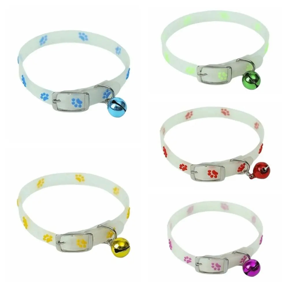 Pet Supplies Adjustable Cat Collar Anti-Loss Silicone Pet Luminous