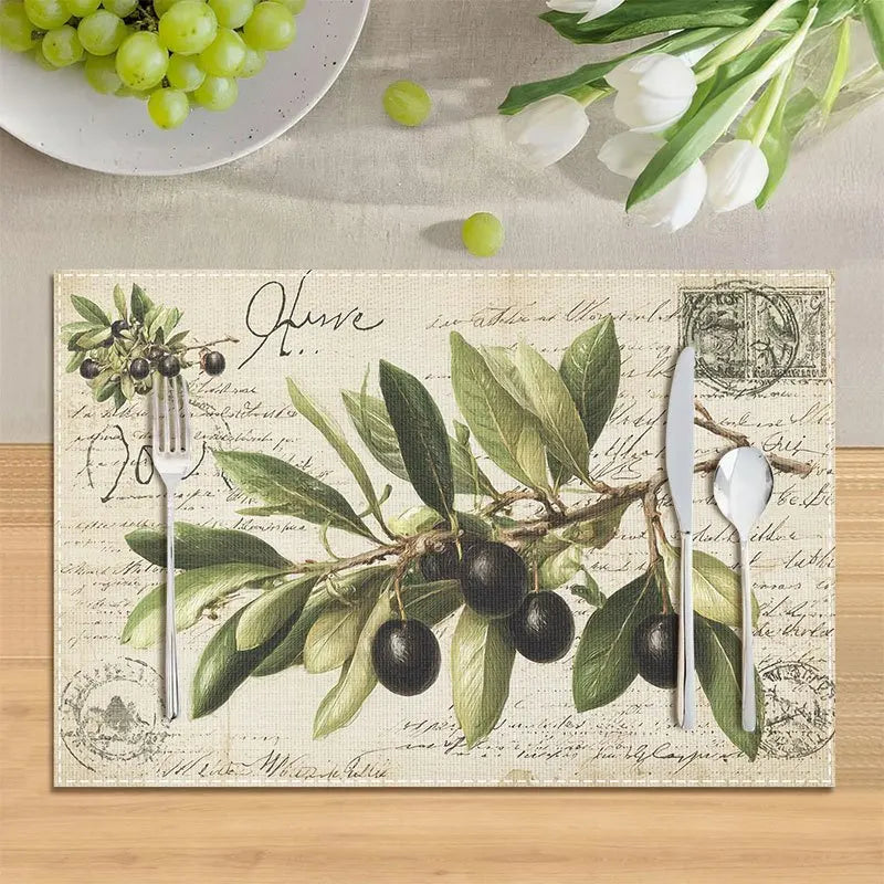Branch Placemats, Washable, Perfect for Dining Tables, Kitchen Tables