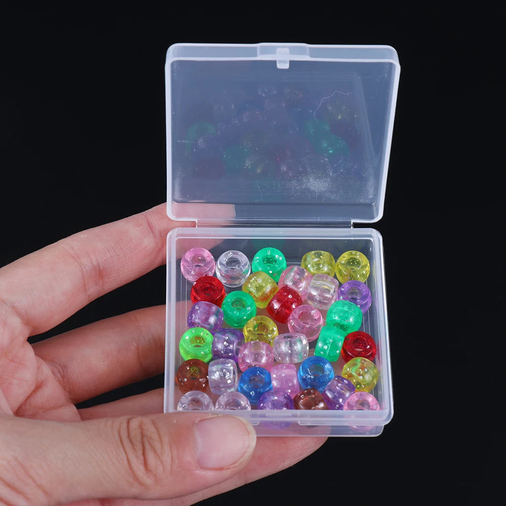 1pc Small Plastic Home Items Sundries Organizer Case Transparent Storage Box Jewelry Beads Container Fishing Tools Storage Box