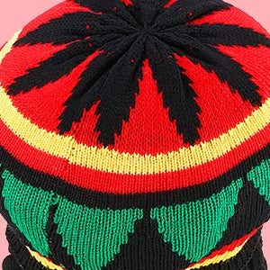 Unisex Dreadlocks Beanie Hat with Fake Braids Jamaican Rasta Reggae Cap Crochet Knitted Skull Cap for  Halloween Christmas Party