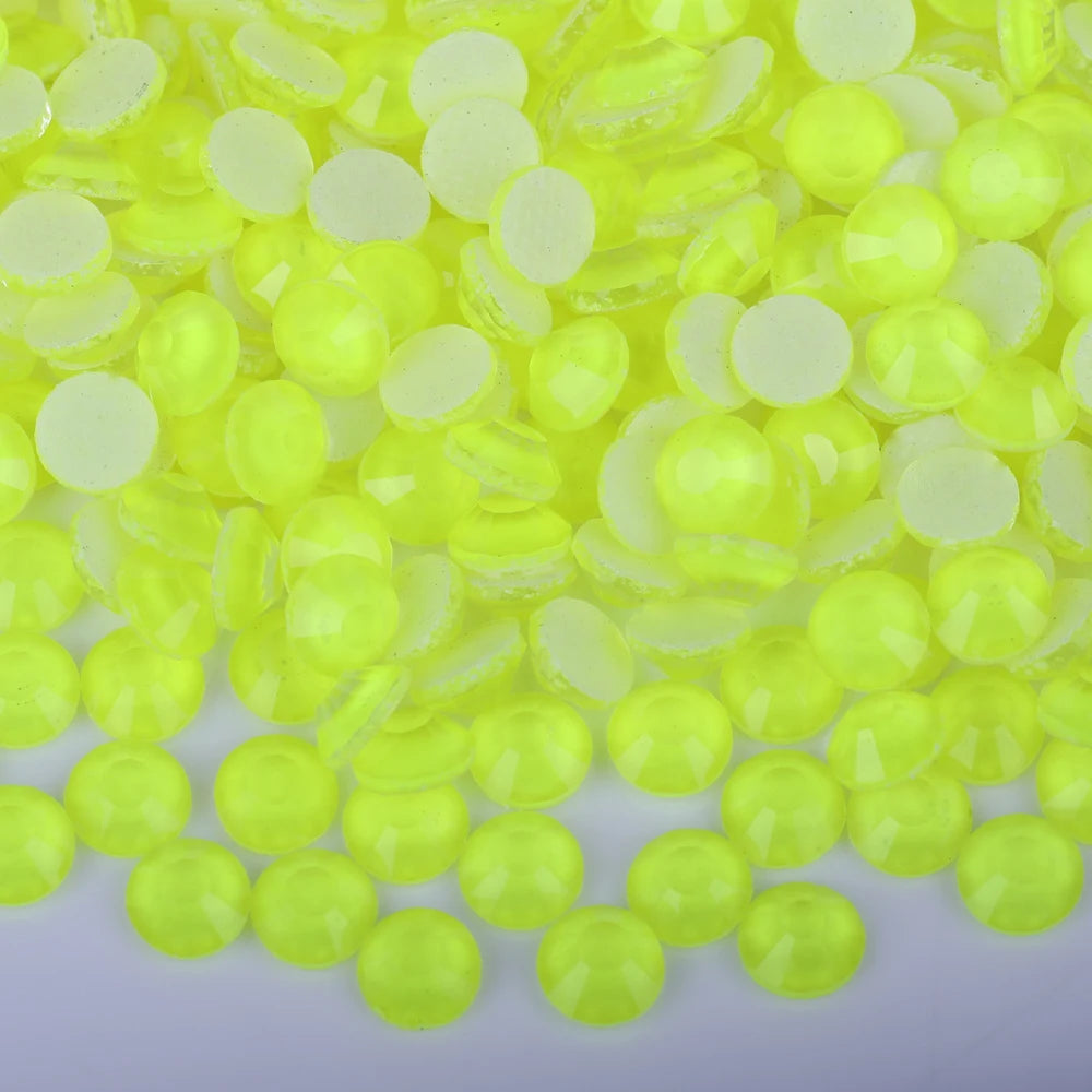 Fluorescence All Color Neon Hotfix Rhinestones Super Bright Crystal Strass Glass Iron On Rhinestone For Fabric Garment Dress