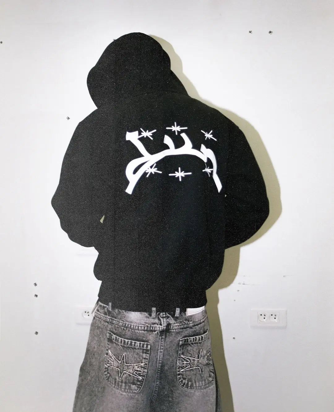 Hooded Sweatshirt Creative Print Pattern Designs Men Harajuku Style Casual Hip Hop Element Hoodie Fall and Winter Long Sleeve