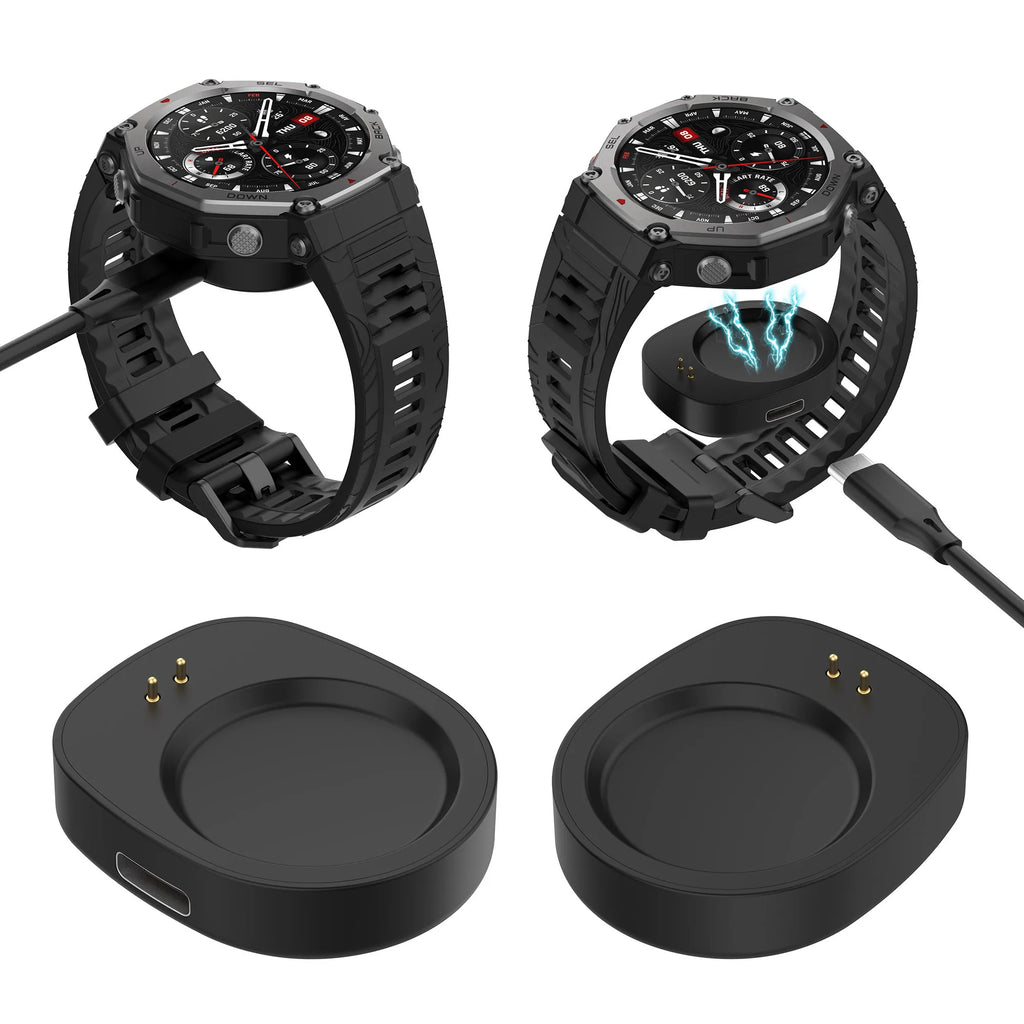 Wireless Charger Converter for Amazfit Balance 2 Charging Adapter/ T-Rex 3/ 3 Pro Smart Watch Charging Dock Replacement Portable