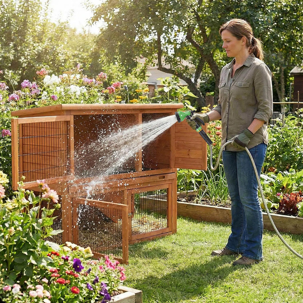 Heavy-Duty No-Kink Stainless Steel Garden Hose with 10-Design Leak-Proof