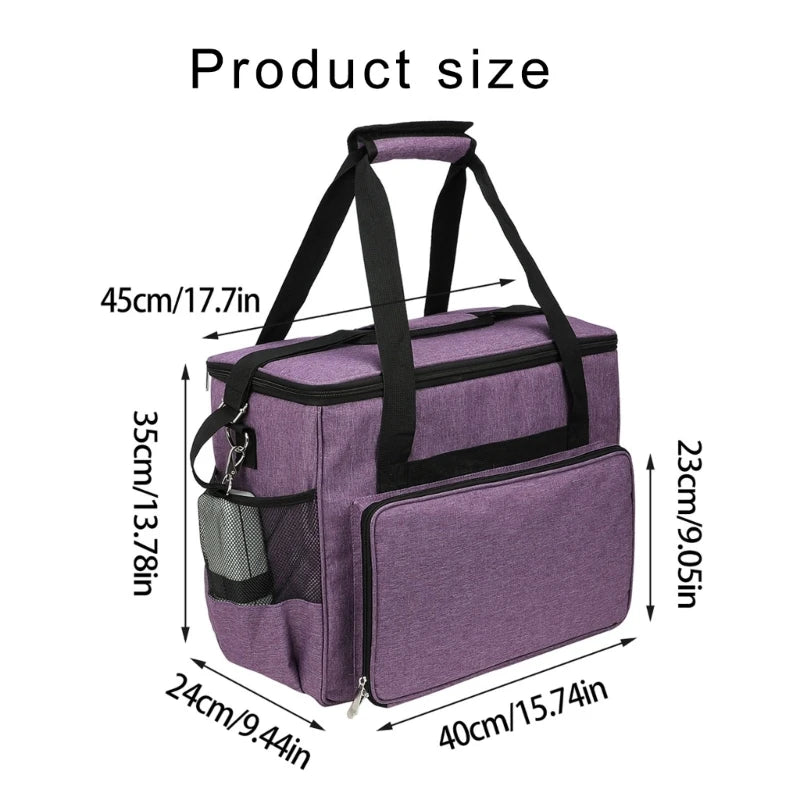 Sewing Machine Case, Sewing Machine Carrying Bag with Removable Padding Pad for Sewing Machine and Sewing Accessories