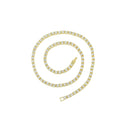 Full Rhinestone 4mm Wide Tennis Link Chain 8/18/20/24 Length Necklace Shiny  Fashion Trendy Jewelry Men Women Hip Hop Gift