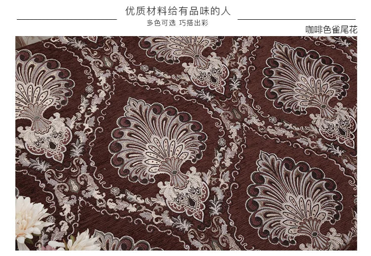 Jacquard Chenille Sofa Fabric European Style High Precision for Upholstery Home Decor Drapery Covers By Meters