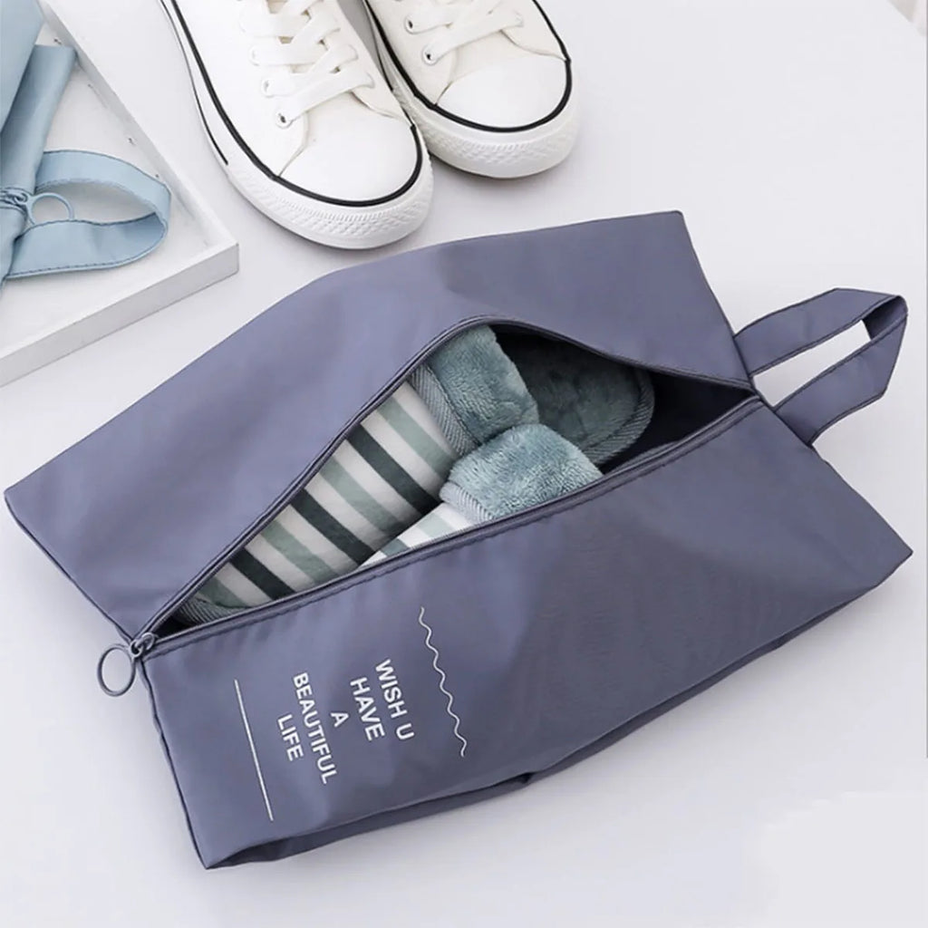 1pc-Travel Shoe Storage Bag Foldable Waterproof Shoe Bag Large