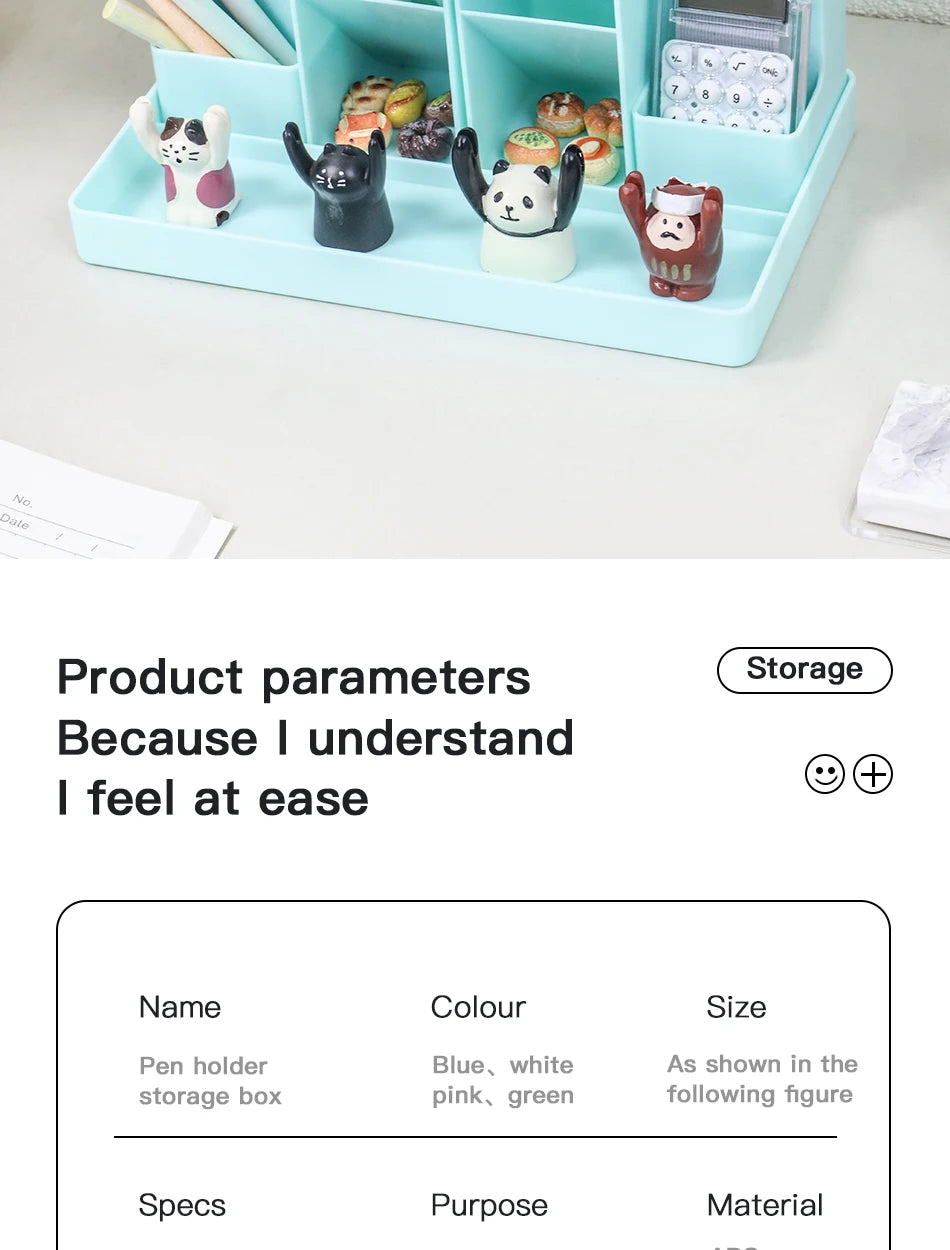 Pen holder Desk Organizer pencil holder Organizers For Desktop Stand Pens Office Accessories school Stationery Storage holders