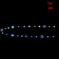 4M Iridescent Christmas Hanging Snowflakes Decor Garlands Winter Wonderland  Paper Snowflake Streamer Birthday Party Supplies ﻿