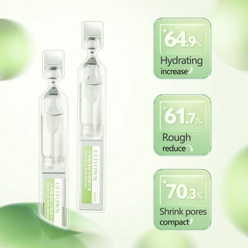 3D Exfoliating Salicylic Acid Shrink Pores Serum 5D Hyaluronic Acid Anti Aging Whitening Skin Care Essence Remove Acne Mark