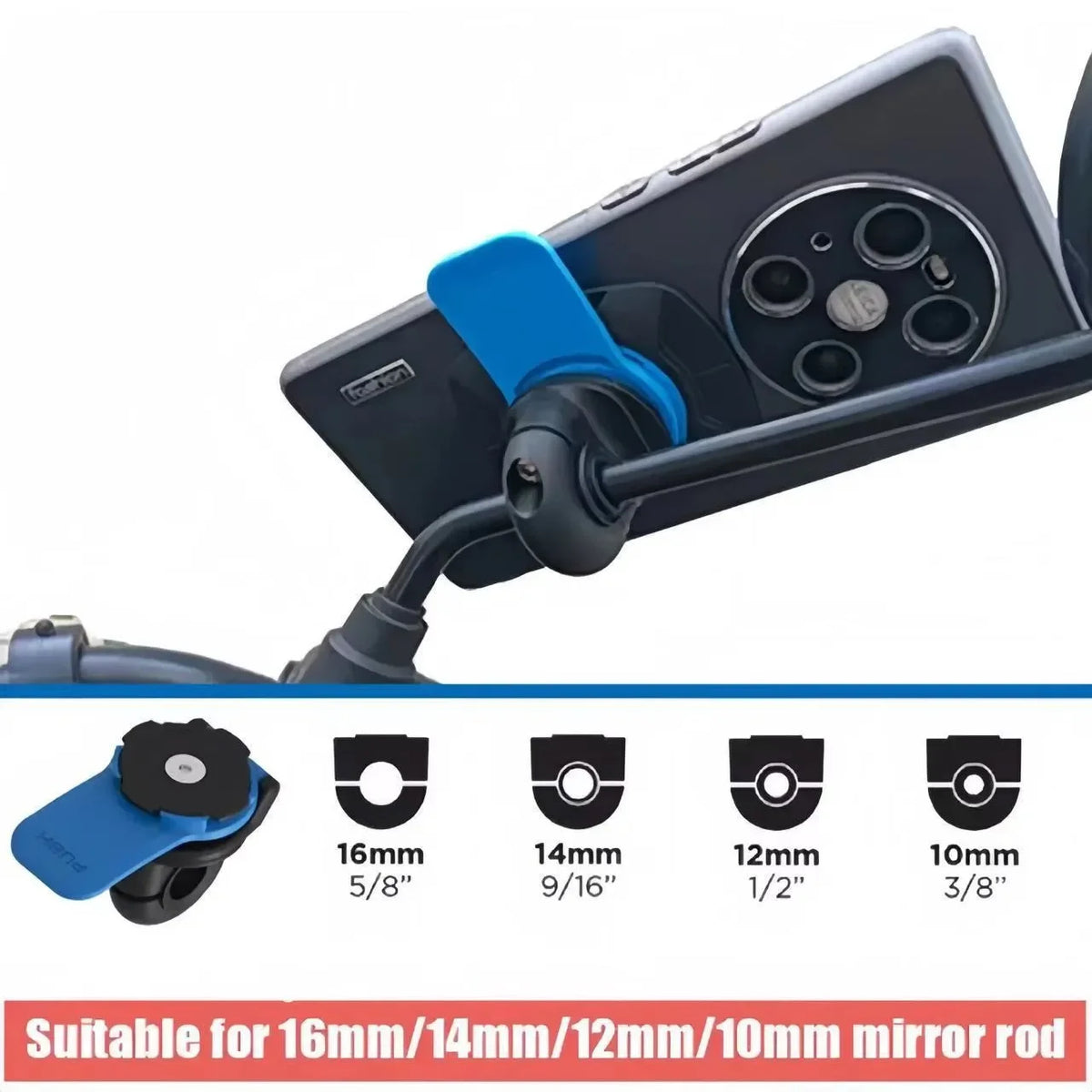 Bike Motorcycle Phone Holder Anti Shock 360° Stand Rotatable Mount Clamp for MTB 4Lock Scooter Cycling Accessories motorcycle
