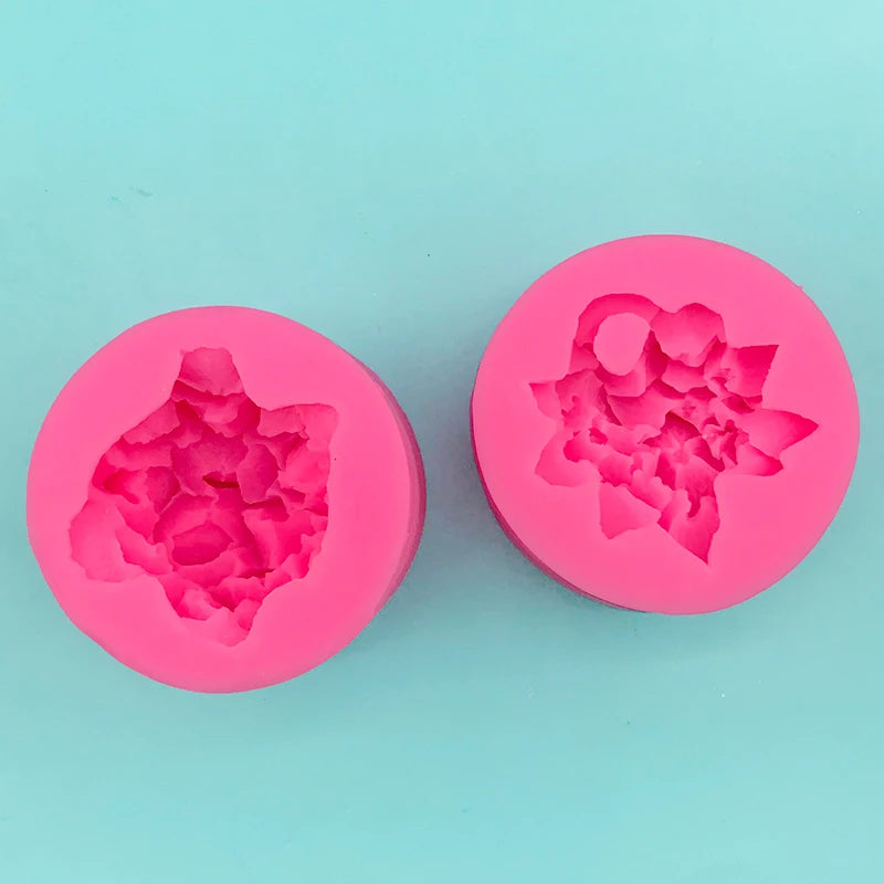 3D Hydrangea Moulds Plaster Work Clay Resin Art Soft Silicone Fondant Flowers Chocolate Mold Soap Cake Decoration Baking Tool