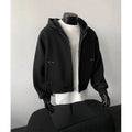 PFNW New Autumn Men's Sweatshirt 2025 Solid Color With Hat Long Sleeve Zipper Korea Fashion Male Tops 28W8776