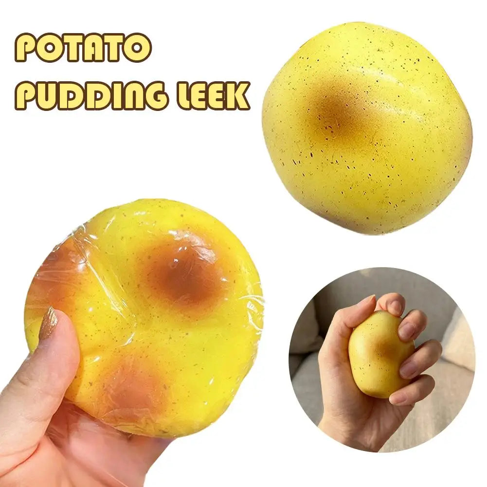 Potato Pudding Squishy Stress Ball Realistic Slow-Rise Fidget Toy