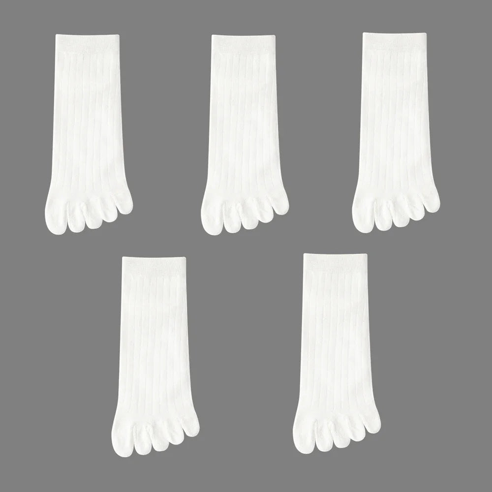 Wiggle Socks 5 Pairs Summer Five Finger Socks For Men Thin Cotton Toe