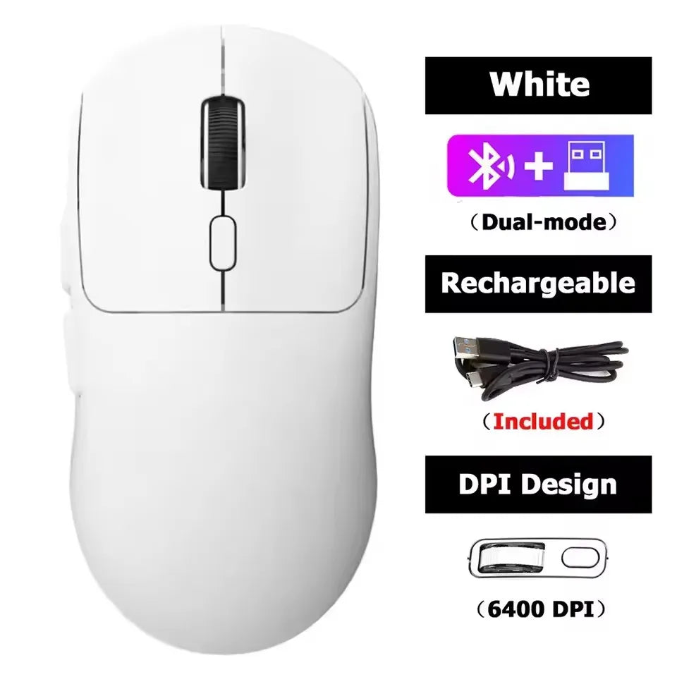 Mute Wireless Mouse 4-Color Rechargeable Ergonomic Game Mouse