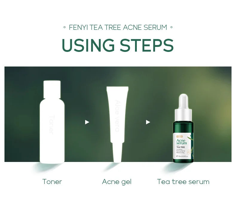 LAIKOU TEA TREE Face Serum Oil-control Anti-Aging Shrink Pores Acne Treatment Whitening Moisturizing Tea Tree Essence Skin Care