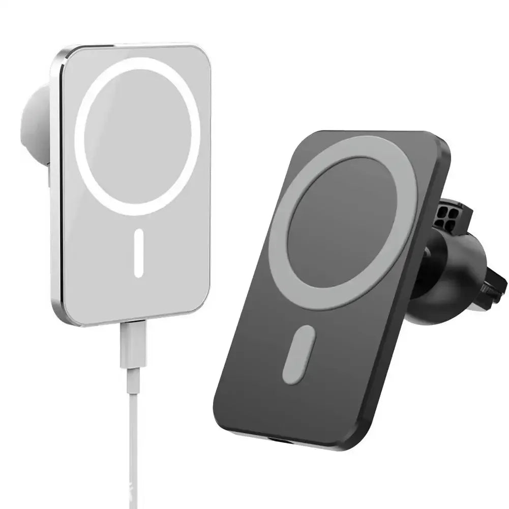 Magnetic Car Wireless Charger For Macsafe for iPhone 12 13 14 15 Pro Max Mini Air Vent Car Phone Holder Stand Fast Car Charging